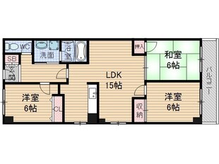 シャルマンコートMORIの物件間取画像